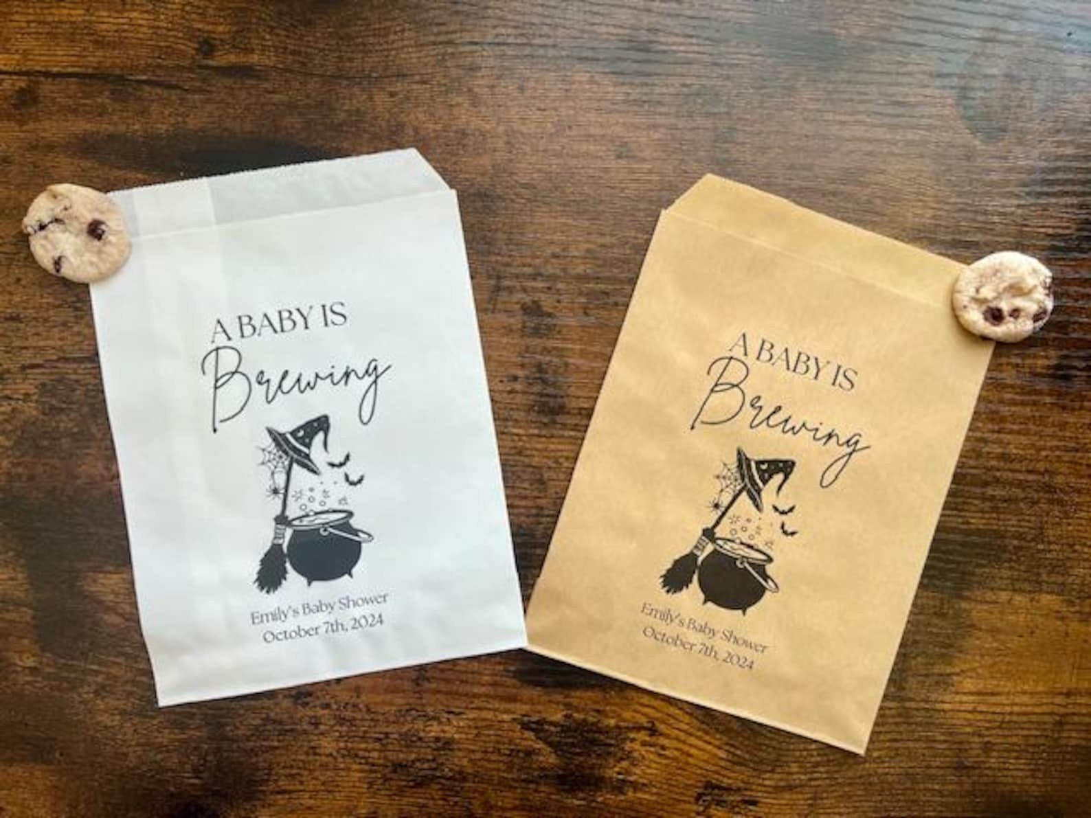 A baby is brewing treat bag
