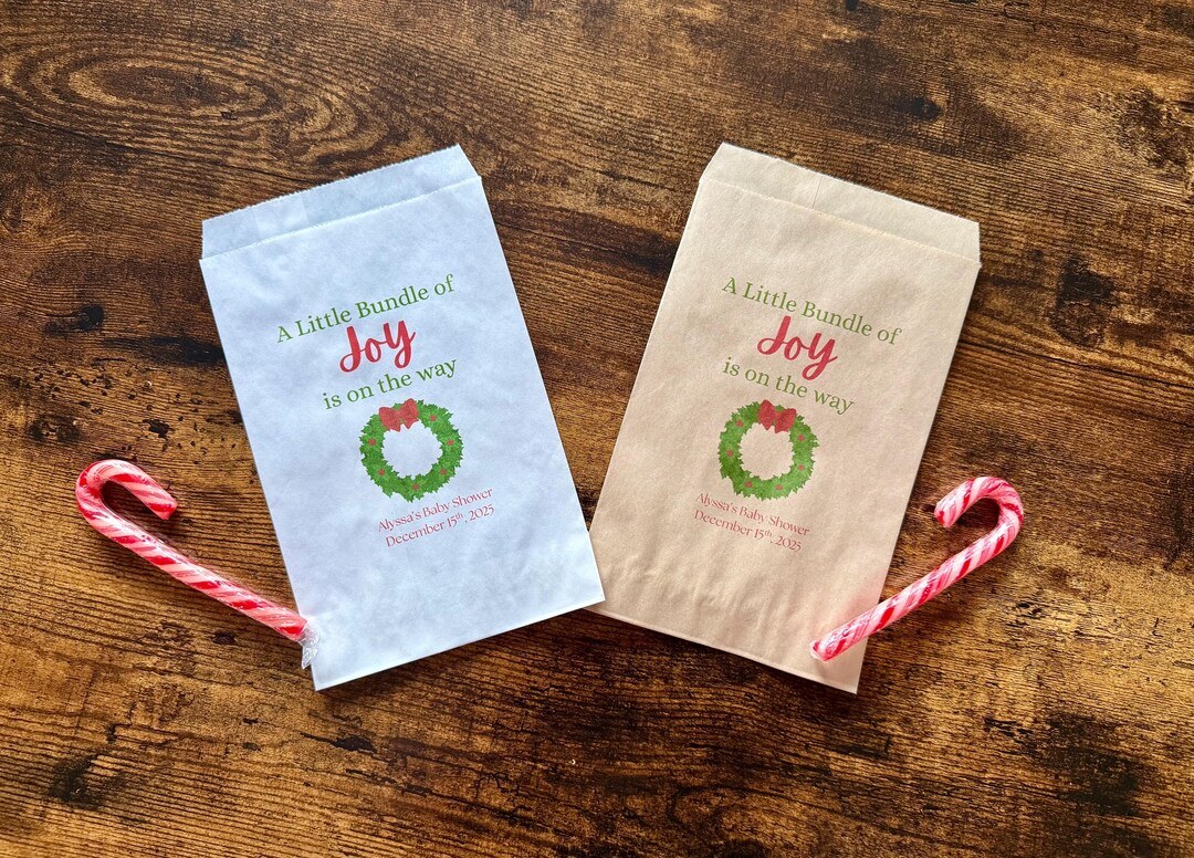 A little bundle of joy is on the way treat bags