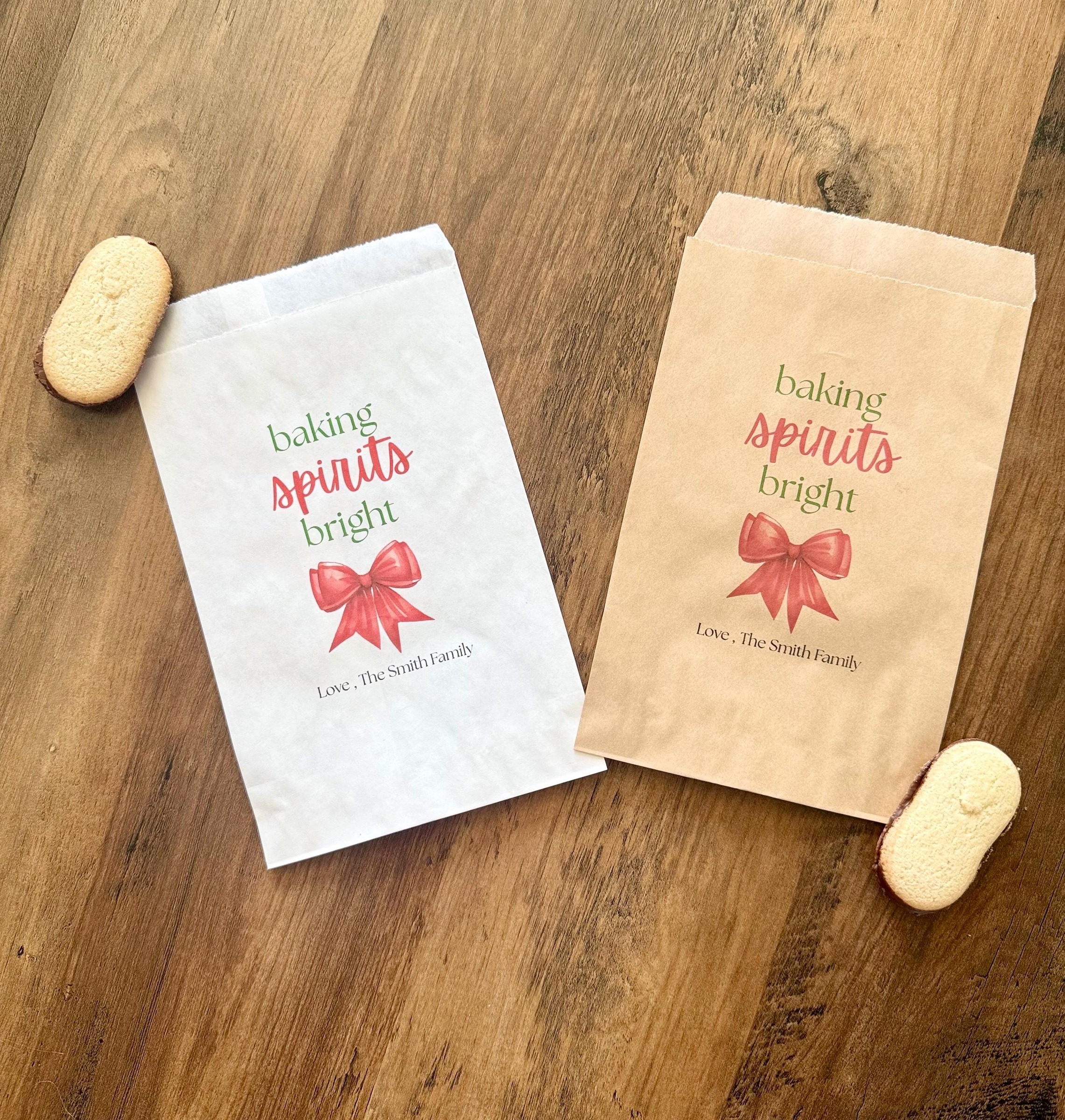 Baking spirits bright treat bags