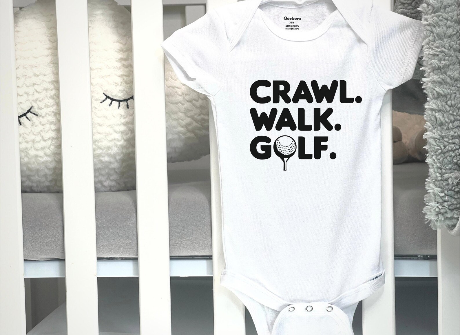 Crawl, Walk, Golf bodysuit
