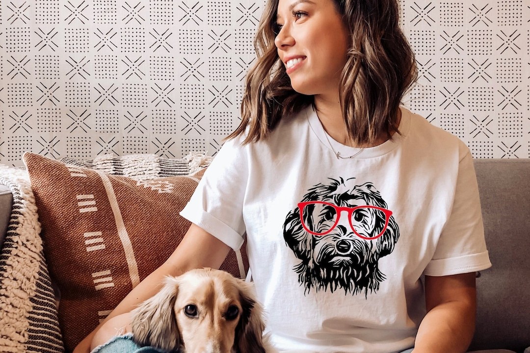 Goldendoodle with Glasses Shirt