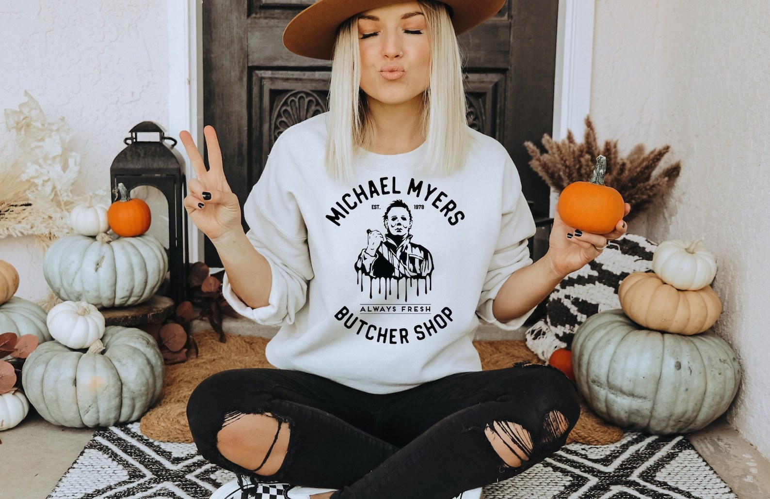 Michael Myers Butcher Shop Sweatshirt