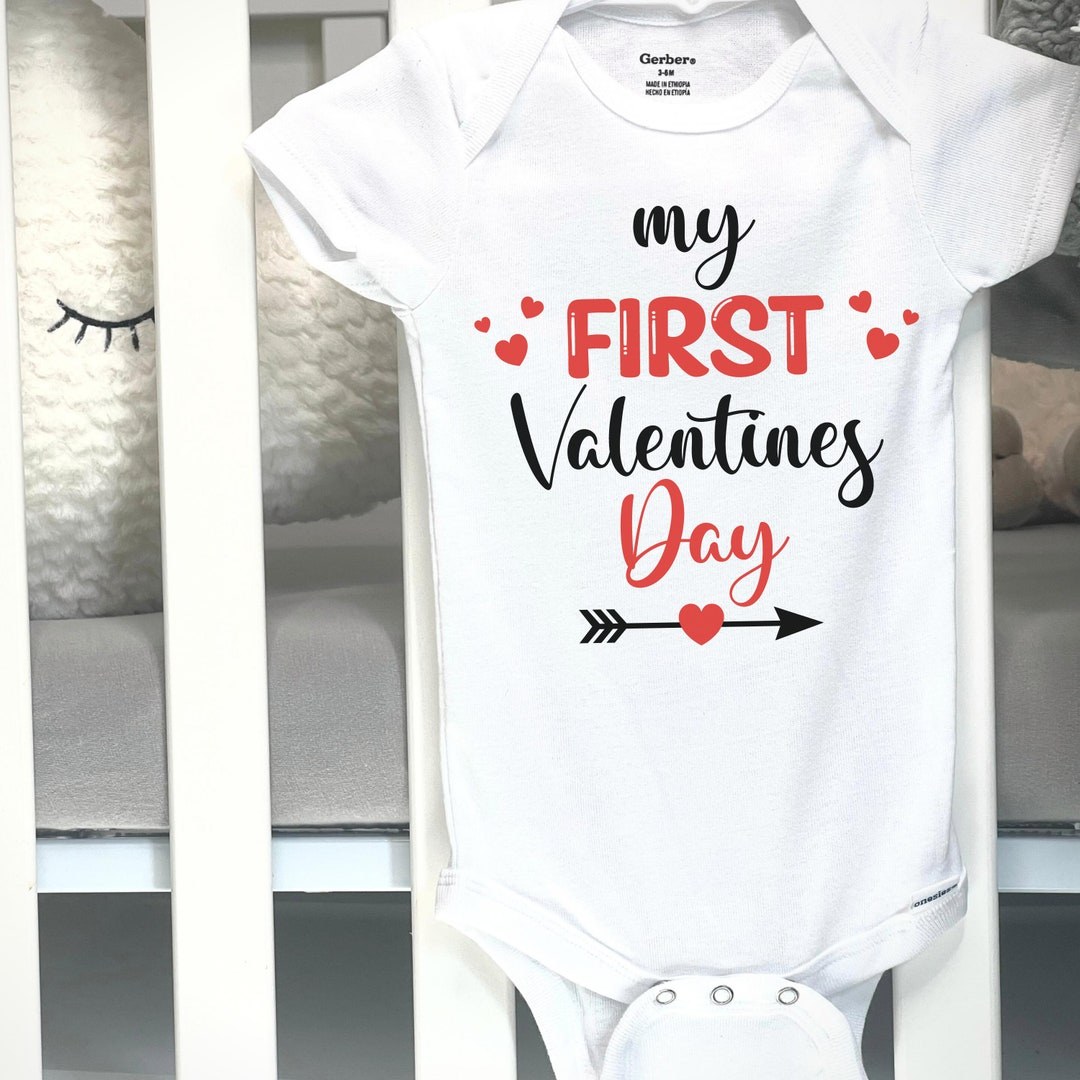 My First Valentines Day bodysuit