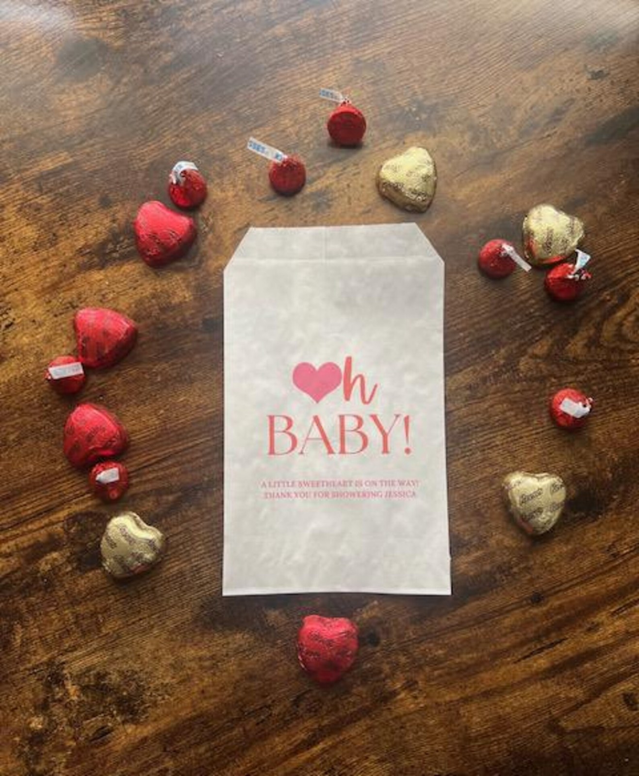 Oh baby Valentine Party favor bags