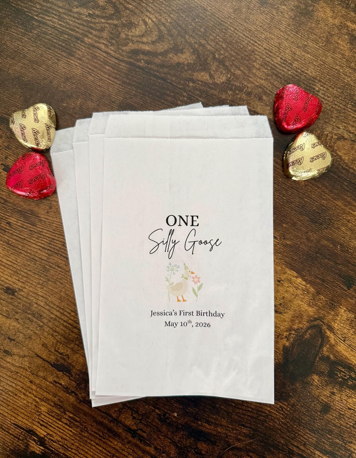 One Silly Goose birthday party favors