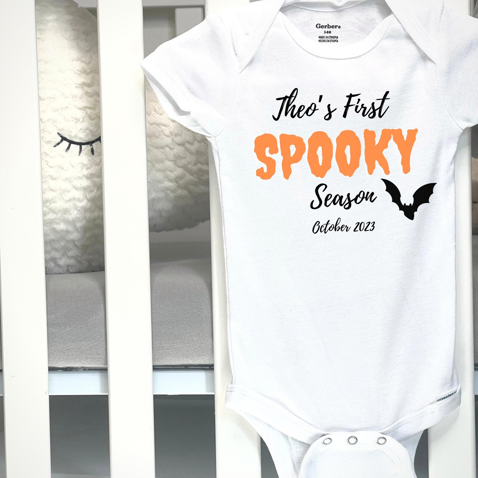 Personalized First Spooky Season bodysuit