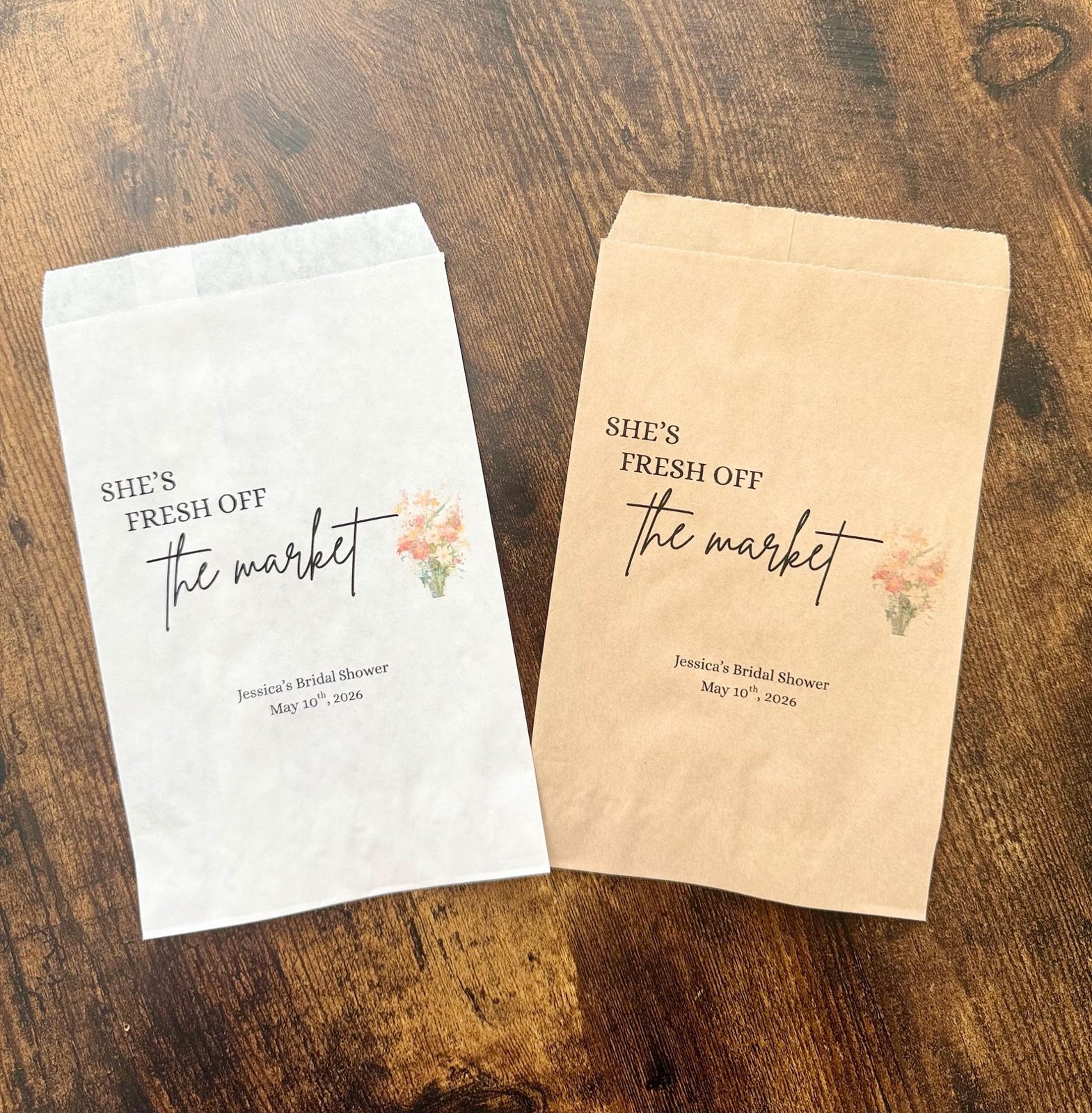 She's fresh off the market party favor bags