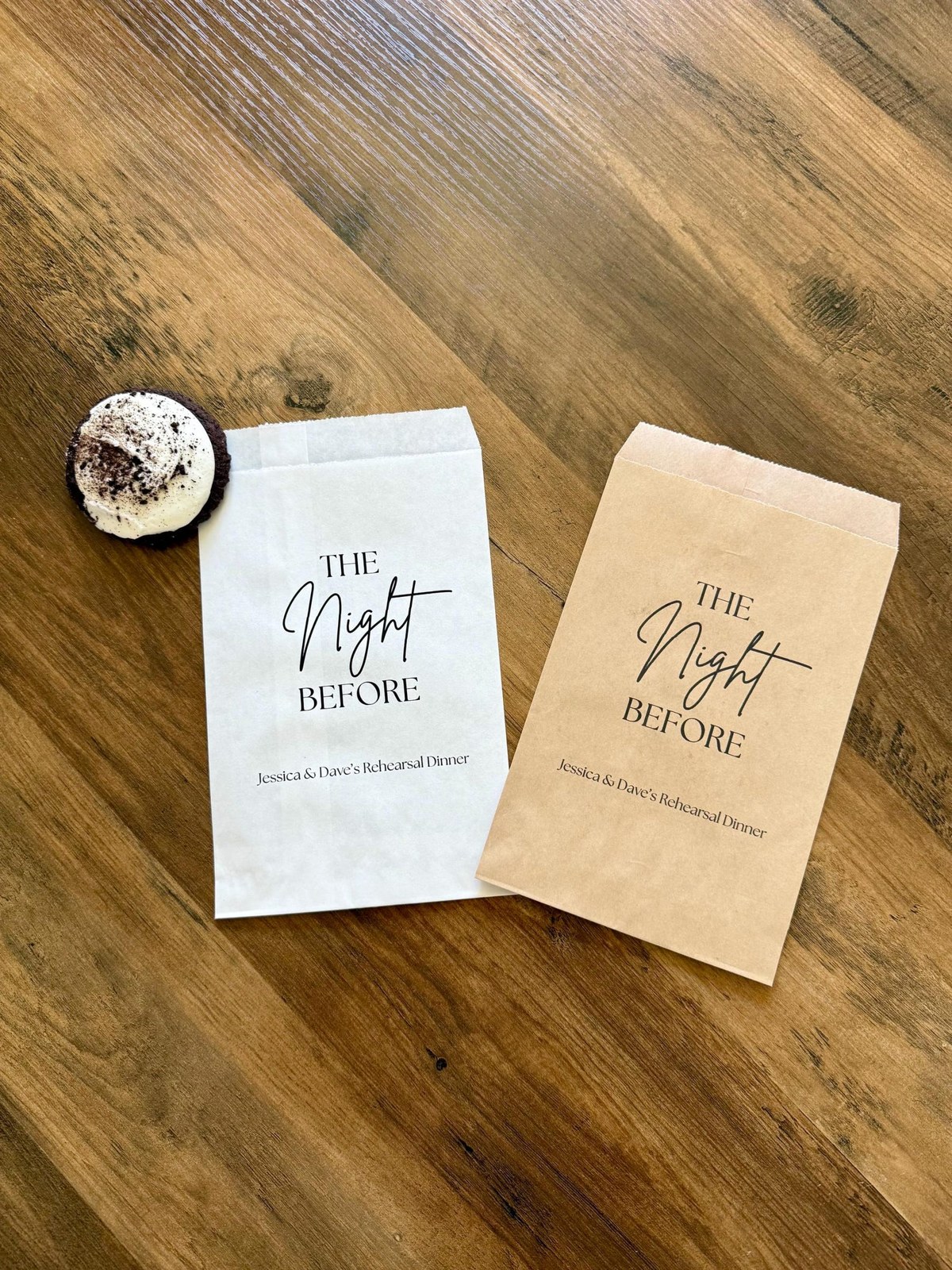 The night before treat bags