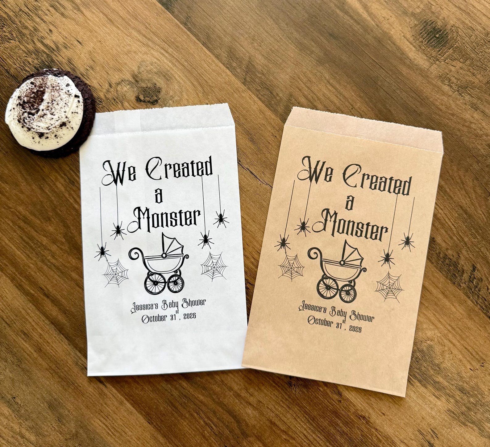 We created a monster party favor bags